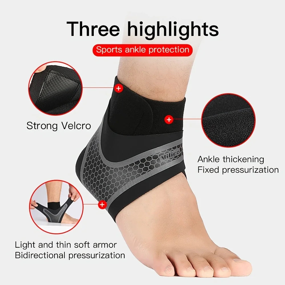 Breathable Ankle Support Band, Hand Wash Only, Adjustable Closure,for Sports,Fitness,Running,Hiking,Cycling,Tennis